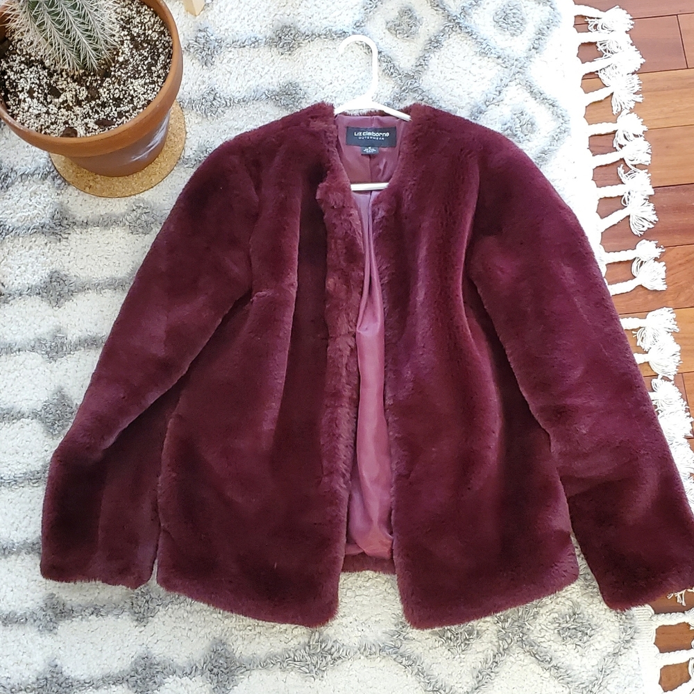 Faux fur coat